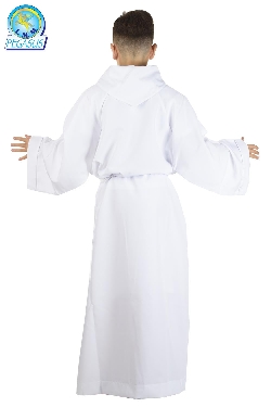 TUNICA PRIMA COMUNIONE CON CAPPUCCIO